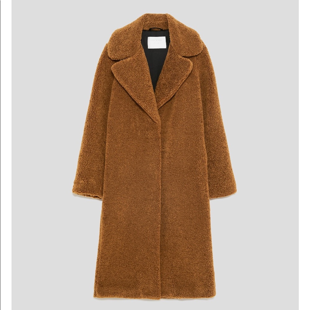 Long textured zara coat - Picture 6 of 6